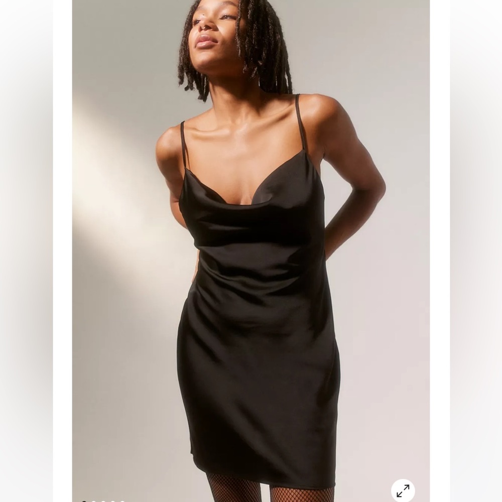 UO Mallory Cowl Neck Slip Dress
